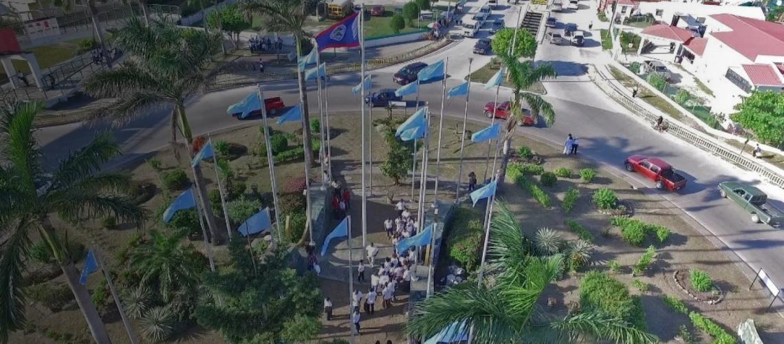 Ariel view of the Resident Coordinator Office in Belize.